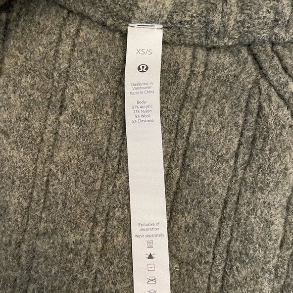 lululemon twin rib sweater wrap cardigan - Picture 3 of 4